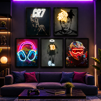 Enseigne néon LED personnalisée encadrée, luminaire mural pour chambre, salle de jeux, salon, bar, maison, café, décoration