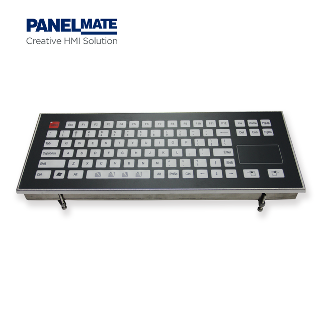 Custom CNC Control Panel-mount Industrial Keyboard IP65 Waterproof USB 24V 86Keys CNC Keyboard