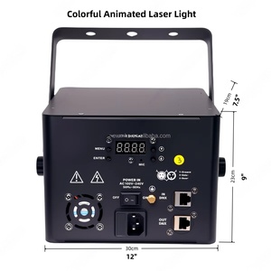 Lumière laser d'animation dynamique RGB à commande DMX avec activation sonore, puissance 1W/2W/3W, CRI élevé <span class=keywords><strong>80</strong></span> pour discothèques, concerts et événements - Product Image 5