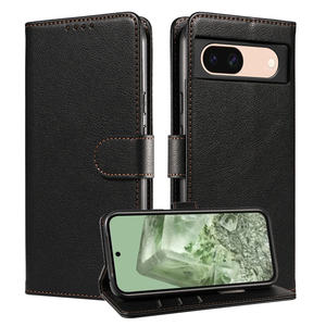 Étui de téléphone en cuir PU de luxe pour Google Pixel 9 8 7 XL 8A 7A 6A 8Pro 9Pro porte-carte à rabat portefeuille sac de téléphone magnétique - Product Image 1