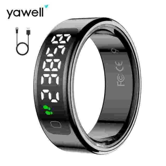 Yawell Shenzhen Suppliers R11C Body Temperature HRV Heart Rate No Subscription Mobile APP Control Smart Ring for IOS Android