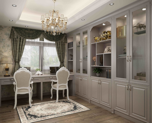 Bibliothèque de haute qualité en chêne <span class=keywords><strong>blanc</strong></span>, duplex 100% MDF, étagère à meubles durables, peut faire du bois pur - Product Image 4