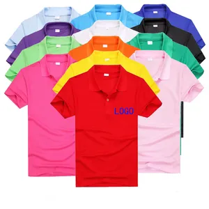 Wholesale Stock Promotion Summer Polo T Shirts DIY Men's Polyester Polo Shirts