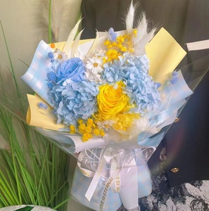 <span class=keywords><strong>Bouquet</strong></span> de roses éternelles pour cadeau d'amie, peut durer 3 à 5 ans, fleur séchée pour la fête des mères et la Saint-Valentin - Product Image 6