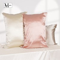 Funda de Almohada de Tela Brocada de Seda Real, Tejida, Ligera, Lavable, Resistente a la Abrasión, Certificada por OEKO-TEX, 100% Seda