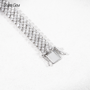 Bracelet en diamant de laboratoire de forme ronde certifié IGI, or 18 carats, bracelet en diamant de laboratoire à taille fantaisie - Product Image 4