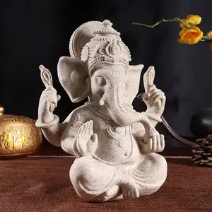 Artesanato De Resina Tailandês Elefante Trunk Deus Da Riqueza Fortune Home Decorações Alpendre Enfeites Sala Ornamentos