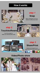 Cabine <span class=keywords><strong>photo</strong></span> miroir à écran tactile haute résolution <span class=keywords><strong>de</strong></span> 32 pouces pour mariage, fête et événement, coque <span class=keywords><strong>de</strong></span> cabine <span class=keywords><strong>photo</strong></span> portable avec <span class=keywords><strong>logiciel</strong></span> - Product Image 5