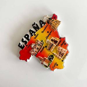 España <span class=keywords><strong>Barcelona</strong></span> Sagrada Familia Madrid World Nevera Batro European Tourist Souvenirs - Product Image 4
