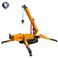 Mini-grue araignée hydraulique 5 tonnes, directement de l'usine, pour levage dans les espaces étroits intérieurs