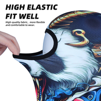 Fabuleuse cagoule amusante à imprimé animal Be Xtreme, masque facial 3D drôle de bête, protection UV pour les farces en extérieur