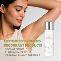 Déodorant anti-transpirant liquide unisexe sans aluminium à base de plantes naturelles, logo personnalisé, emballage personnalisé, parfum quotidien, commande en gros