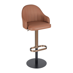 Tabouret de bar pivotant de luxe en gros, chaise de bar réglable en hauteur en <span class=keywords><strong>cuir</strong></span> PU pour café, hôtel, comptoir de bar - Product Image 3