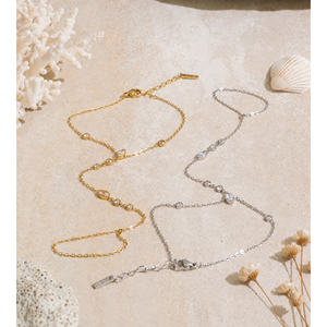 JINYOU 4601 Pulsera de Dedo Ajustable de Acero Inoxidable <span class=keywords><strong>con</strong></span> Baño de Oro PVD, Cadena de Cuentas y Circonita Cúbica, Resistente al Agua, de Moda - Product Image 5