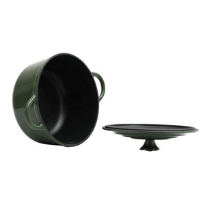 Bán Buôn Đồ dùng nhà bếp không dính chậu và chảo men nấu ăn đồ dùng gang <span class=keywords><strong>Cookware</strong></span> Set - Product Image 4