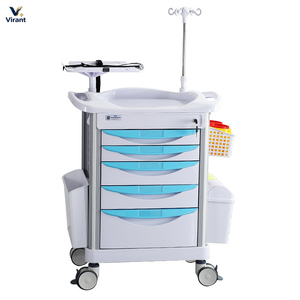Carrito <span class=keywords><strong>de</strong></span> tratamiento <span class=keywords><strong>de</strong></span> emergencia para hospitales ABS, venta directa <span class=keywords><strong>de</strong></span> fábrica, compatible con personalización OEM y ODM para salas médicas - Product Image 1
