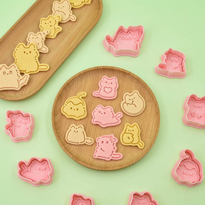 Mini-série Chatons : <span class=keywords><strong>Emporte</strong></span>-pièces 3D en forme de chat pour biscuits imprimés, pâte à <span class=keywords><strong>modeler</strong></span> DIY, modèle Y-40, emballage OPP - Product Image 3