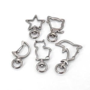 Bán Buôn Phần Cứng Hợp Kim Keychain Phụ Kiện Vòng Chìa Khóa Thủ Công Kim Loại Keychain Anime Thép Không Gỉ Móc Chìa Khóa Cho Khắc - Product Image 2