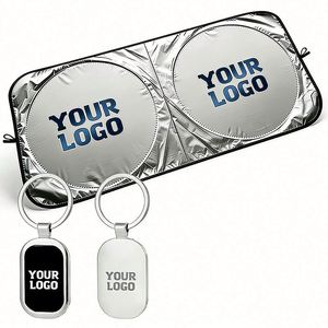 ร่มบังแดดรถยนต์พับได้ พิมพ์โลโก้ตามสั่งสำหรับติดหน้าต่าง สำหรับโฆษณาตัวแทนจำหน่าย ของขวัญส่งเสริมการขายทางธุรกิจ ขายส่ง - Product Image 1