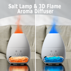 Produk baru 2026 lampu garam Himalaya ultrasonik dan penyebar minyak esensial dengan lampu warna-warni untuk kantor - Product Image 3
