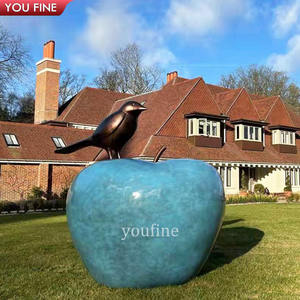 Escultura antiga decorativa famosa do bronze do molde Apple - Product Image 3