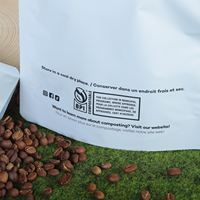 Logo personnalisé PLA compostable biodégradable Doypack sac à collation fermeture éclair de qualité alimentaire emballage pour animaux de compagnie et chips sac debout pour animaux de compagnie et chips