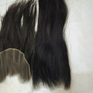 Recién llegado, pelucas de estilo Lagos, línea de cabello para cabello vietnamita, mujeres negras, cutícula alineada, máquina humana virgen, trama Doble - Product Image 1