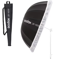 Godox UB-165W Nylon Intérieur Blanc Parapluie Lumière Douce Parabolique Parapluie Studio Réfléchissant Profond pour la Photographie Prise de Vue Vidéo