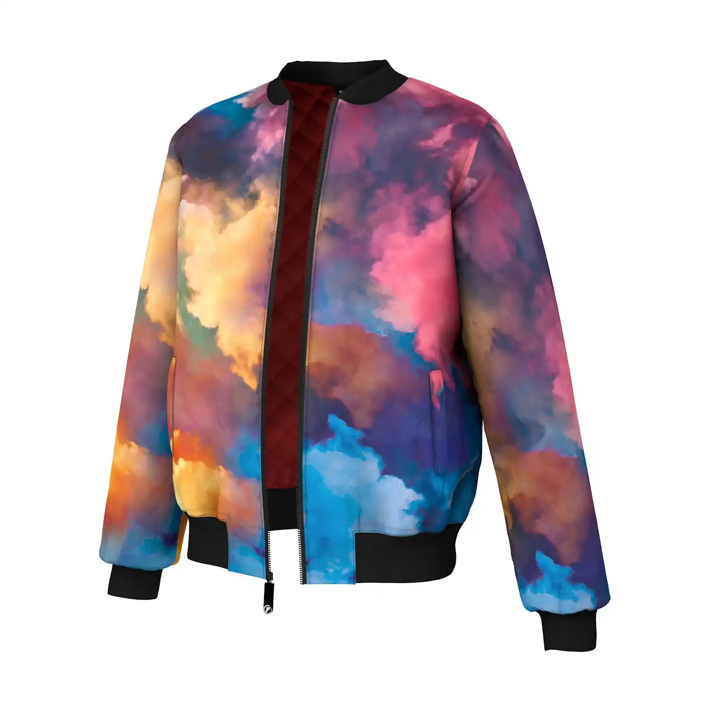 High Quality Flight Jacket Bomber Men Abstract Custom Printing Bomber Jacket