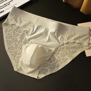 Sous-vêtements pour hommes, boxers mi-hauts en nylon avec dentelle, <span class=keywords><strong>slip</strong></span> pour hommes, parfum de camélia, hydratant, rafraîchissant, sexy, caleçons pour garçons - Product Image 5