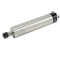 Moteur de broche électrique synchrone à aimant permanent refroidi par air HQD GDF50-12Z/1.2 50mm 1.2KW 220V 12000RPM 600Hz 6P pour machine CNC