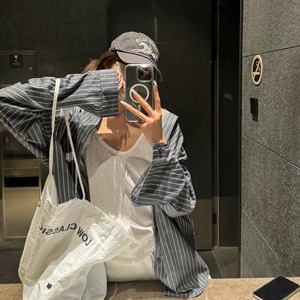 กระเป๋าสะพายผ้าใบสีเหลืองความจุขนาดใหญ่กระเป๋าช้อปปิ้งแบบเรียบง่ายแบบพกพาชุดประจำวันฤดูร้อนปี 2024 - Product Image 4