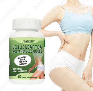 Vente en gros <span class=keywords><strong>Capsule</strong></span> amincissante feuille de lotus Capsules de polyphénols de thé feuille de lotus brûlant les graisses - Product Image 1