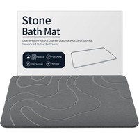 Tapis de bain carré transfrontalier en terre de diatomée, absorbant l'eau, antidérapant, séchage rapide, moderne et minimaliste, pour entrées et couloirs