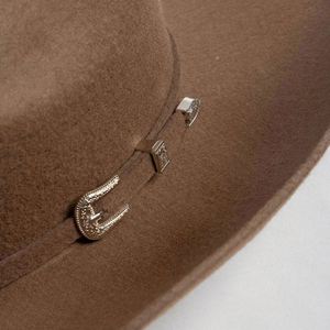 Chapeau Fedora en feutre de laine STETSON, vente en gros, pour femmes et hommes, sombrero, chapeau d'hiver formel à large bord plat, avec bande, style vintage 2024 - Product Image 4