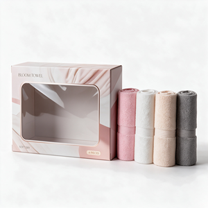 Custom Printed Transparent Front Square Luxury Cardboard Clothes <b>Scarf</b> Towel Packaging Folding Paper Gift Box With Clear Window - Product Image 1