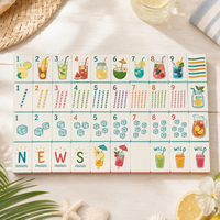 Tuiles de Mahjong Flottantes Personnalisées en EVA – Jeu de Mahjong Américain Chic pour Vacances et Loisirs