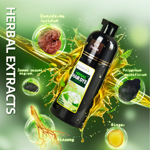 Shampoo colorant capillaire thaïlandais de haute qualité, teinture capillaire noire à base de plantes, sans ammoniaque, pour cheveux gris - Product Image 5