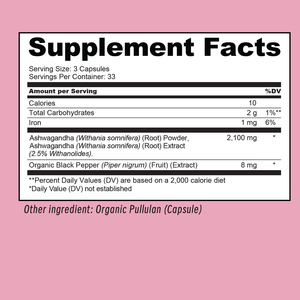 OEM ODM Ashwagandha Capsules Ideal Adult Fat Burning and <strong>Menopause</strong> Support Capsule Healthy Care <strong>Supplement</strong> - Product Image 2