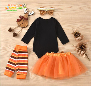 2024 <span class=keywords><strong>ropa</strong></span> de manga larga de <span class=keywords><strong>Halloween</strong></span> <span class=keywords><strong>ropa</strong></span> de bebé recién nacido con niños conjuntos de 4 piezas traje - Product Image 3