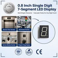 Module d'affichage LED professionnel à 7 segments, 1 chiffre, 0,8 pouce, pour équipements de chronométrage de boxe