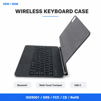 Clavier magique rétroéclairé couleur avec pavé tactile et support flottant magnétique pour iPad Pro 11 pouces 2022, compatible avec les coques USB 3 touches 2021