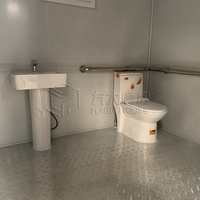 Conteneur WC Public Modulaire Portable à Bas Prix, Cabine Sanitaire Mobile Préfabriquée, Toilettes Temporaires Extérieures