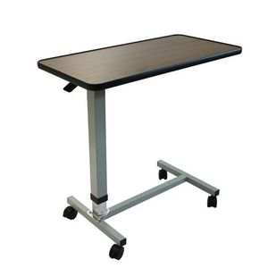 Mesa de <span class=keywords><strong>Hospital</strong></span> Metálica Nueva 2025 Clase II Marrón, Mesa de <span class=keywords><strong>Hospital</strong></span> con Altura Ajustable, Mesa de Comida para Pacientes, ABS, Económica y Fácil de Usar - Product Image 2