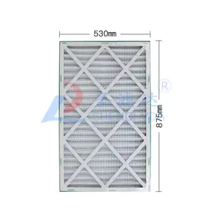 Synthetic Cotton Polyester Mesh Pleated Pre Media Filter Paper Frame Pocket Primary Panel Air Filters Element