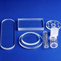 Plaque, tube et bloc de verre de quartz fondu transparent de haute pureté, personnalisables en usine, résistants à l'acide et à la chaleur, pour soudage et utilisation en laboratoire de semi-conducteurs