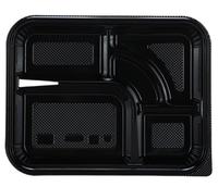 Boîte à lunch à 5 compartiments compatible micro-ondes avec certificat FDA, vente en gros, conteneur de stockage alimentaire personnalisable, boîte à emporter