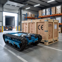 Châssis de base robotique industriel à chenilles, plateforme RC à chenilles pour le développement de robots de lutte contre les incendies et de sauvetage