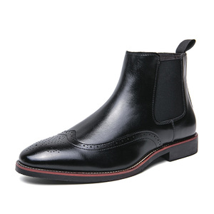 Botas <span class=keywords><strong>Chelsea</strong></span> Oxford con Logotipo Personalizado para Hombre, de Cuero Genuino con Forro de PU, Acolchadas, Cálidas, Ligeras y con Amortiguación para Invierno - Product Image 4