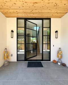 Thermal Break Steel Glass Doors - Slim & Double Tempered for Panoramic Villa Views - Product Image 2